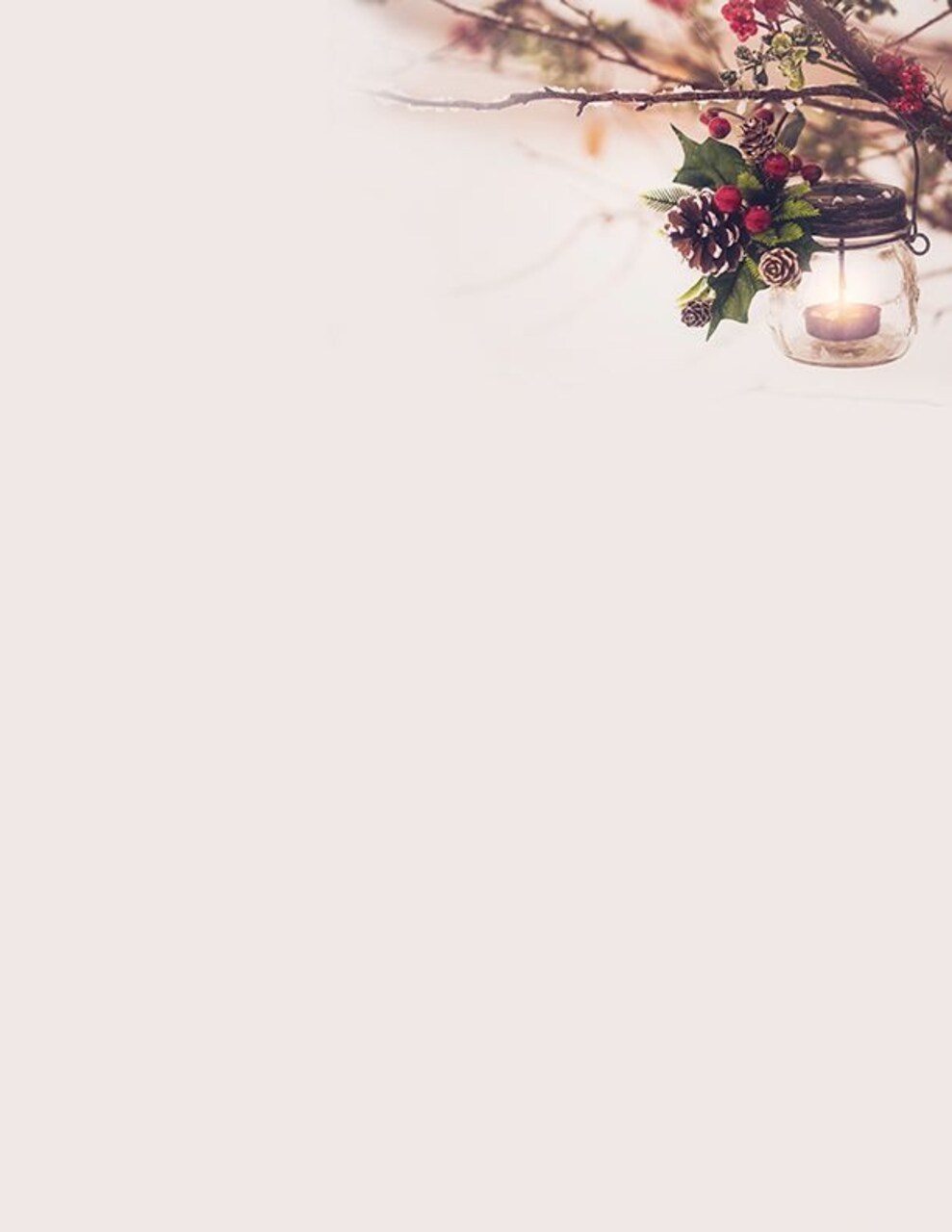 Great Papers! Holiday Stationery Letterhead, Glowing Lantern, 8.5"x11", Printer Friendly, 80 sheets